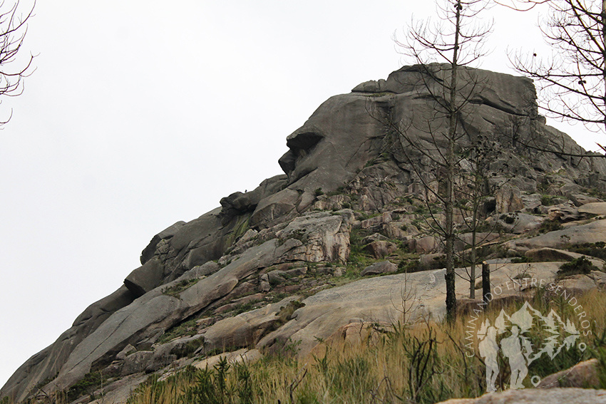 Piedra con forma de cabeza